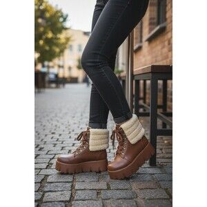 CAPE ROBBIN WOMENS SIZE 7 ANKEL HIGHT  LINED BOOTS